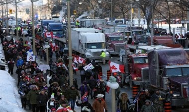 استمرار احتجاجات سائقي الشاحنات في كندا.. والعدوى تصل فرنسا